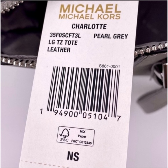 Michael Kors Charlotte
Satchel Shoulder Bag Grey - Picture 8 of 9